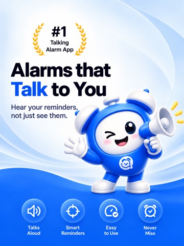 Alarm That Talks: Loud Wake Up