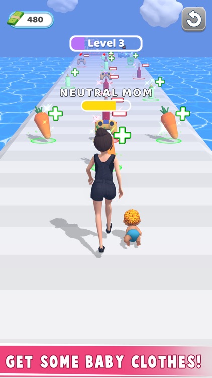 Good vs Bad Mom Run Rush Game