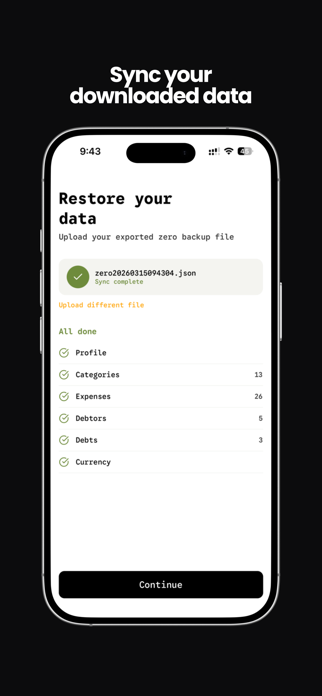 zero: offline expense tracker Screenshot 3 of 8