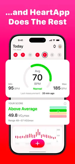 Captura de pantalla de HeartApp: Tensión Arterial en iPhone 3