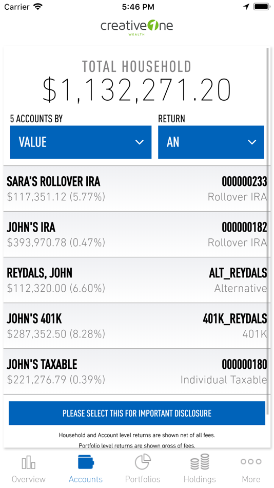 #2. CreativeOne Wealth (iOS) 由: GeoWealth Management, LLC