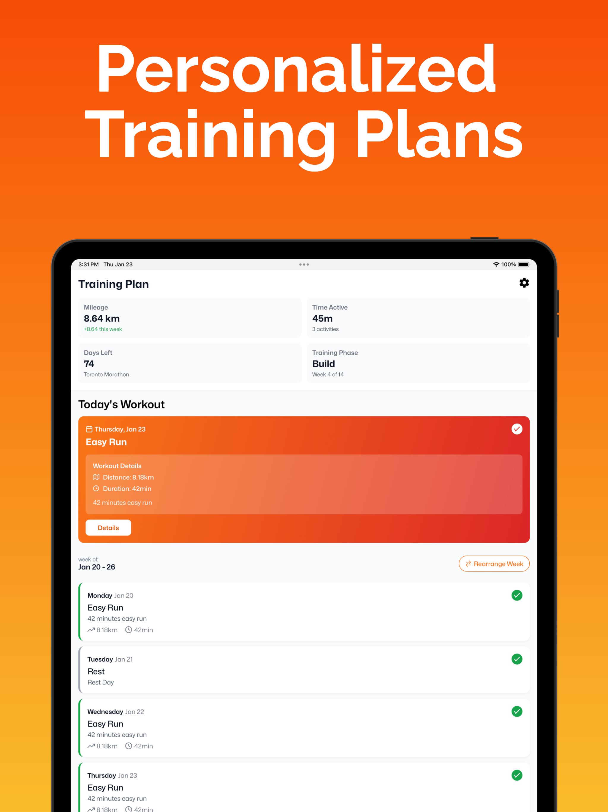 Speed AI: Running Training