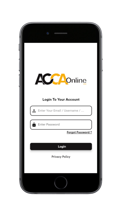 ACCA Online LMS Screenshot