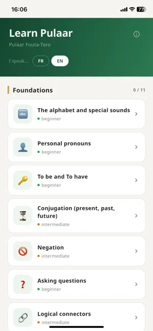 Learn Pulaar screenshot 1