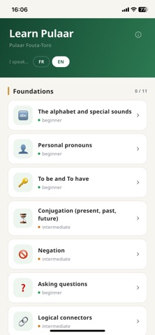 Learn Pulaar Screenshot 1 of 10