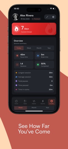 Kaizen: Focus & Study Timer screenshot