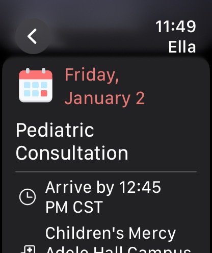 Apple Watch screenshot