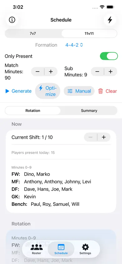 GamePlan Soccer Lineups AI screenshot 1