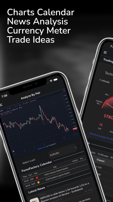 Forex Data - News & Analysis iPhone screenshot 1 - Finance app