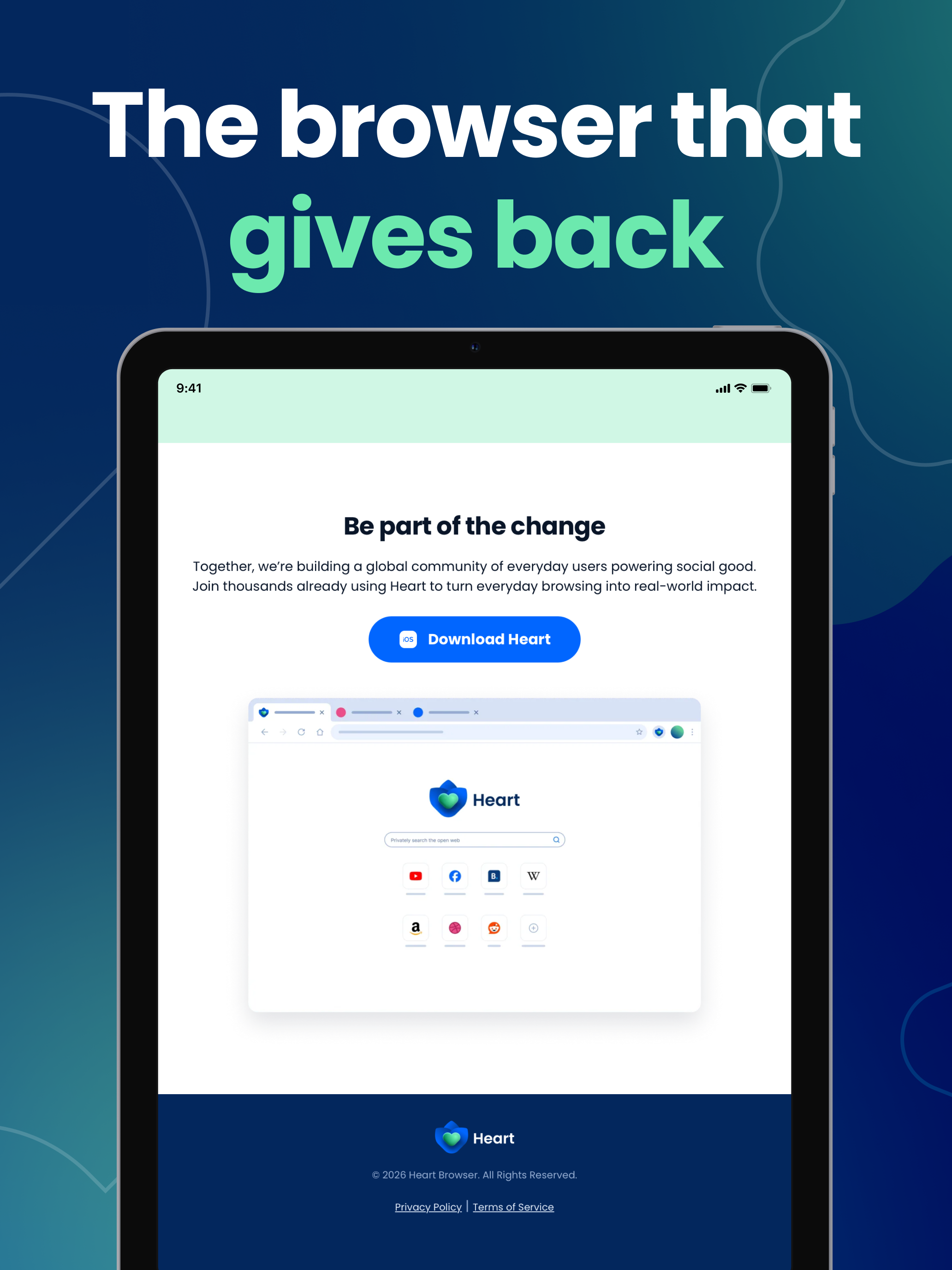 Heart – Browser That Does Good screenshot 9