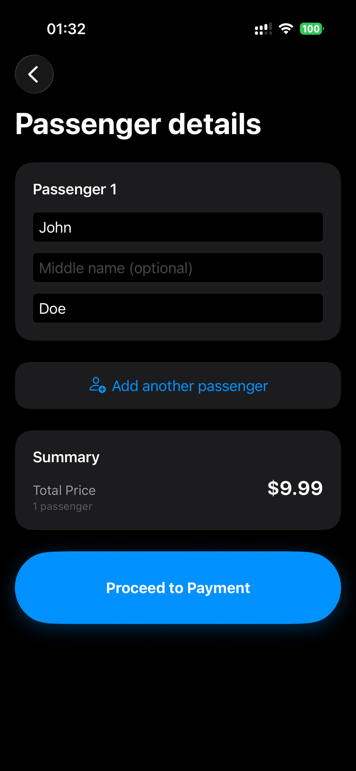 Flight Itinerary screenshot 3