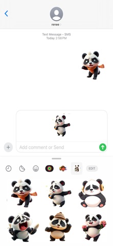 巨型打喷嚏熊猫贴纸 screenshot