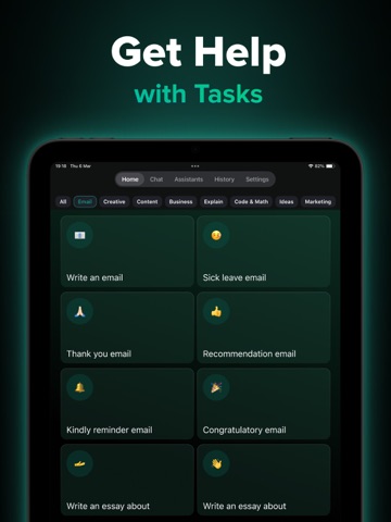 ChatPod - AI Chatbot Assistant iPad screenshot