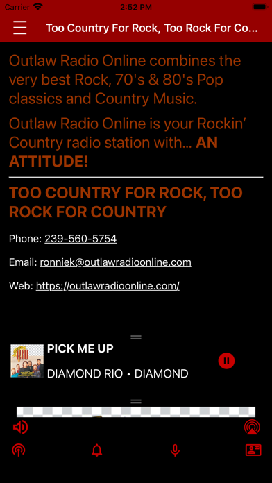 Screenshot #3 pour Outlaw Radio Online