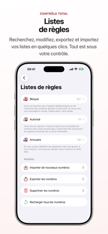 Begone: Blocage spam appel iPhone screenshot 5