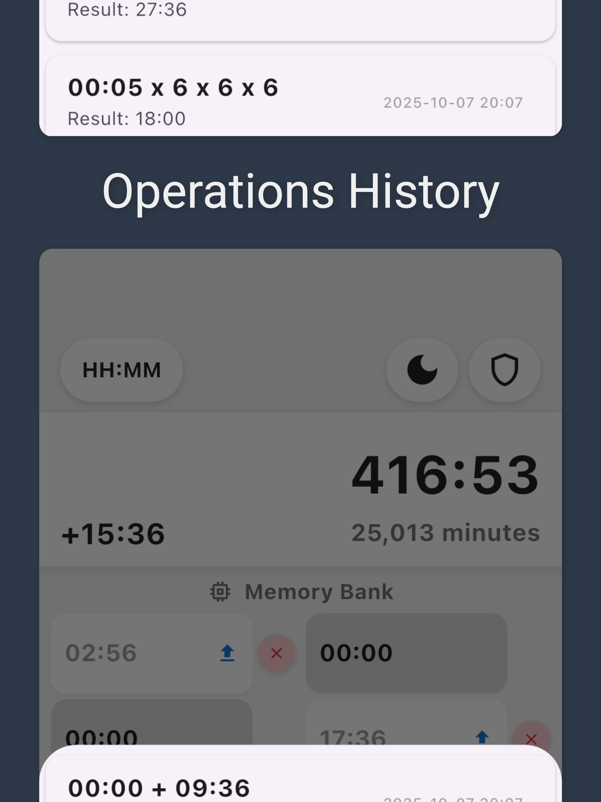 Calculator hours and minutes