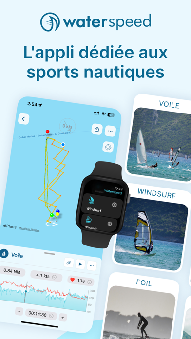 Screenshot #1 pour Waterspeed: Suivi sports d’eau