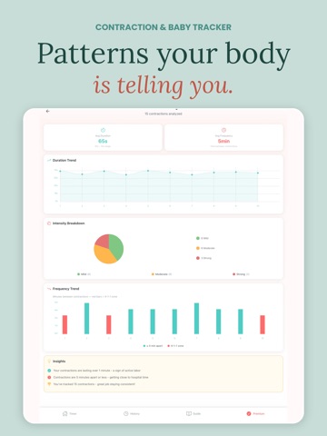 Contraction & Baby Tracker iPad screenshot