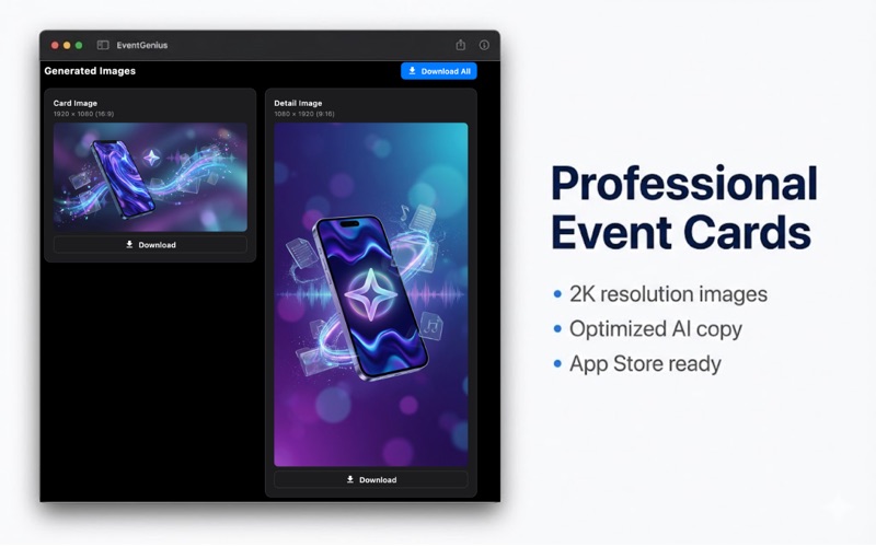 In-App Event Generator AI screenshot