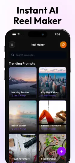 Screenshot von Ai Reels Maker For Instagram auf dem iPhone 1