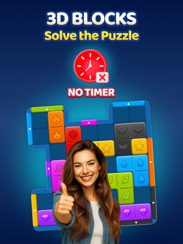 Block Game NO TIMER iPad screenshot