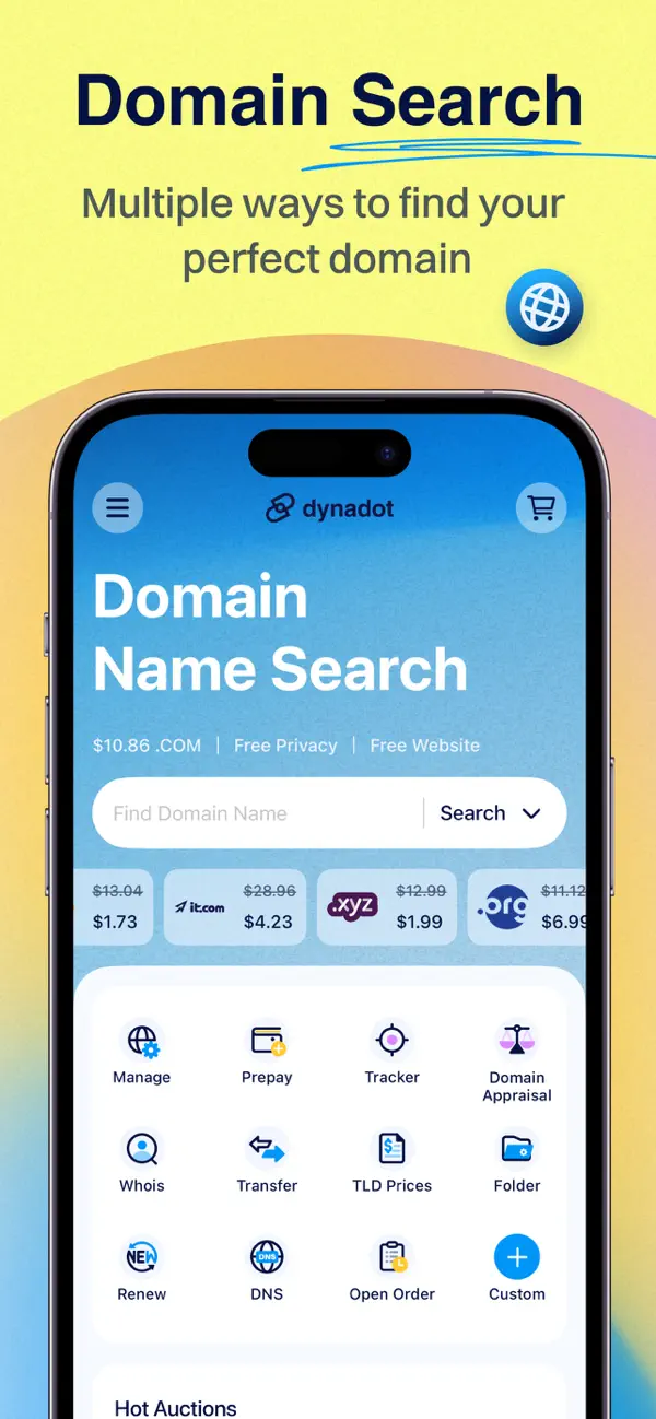 Screenshot #1 pour Dynadot – Domain Search