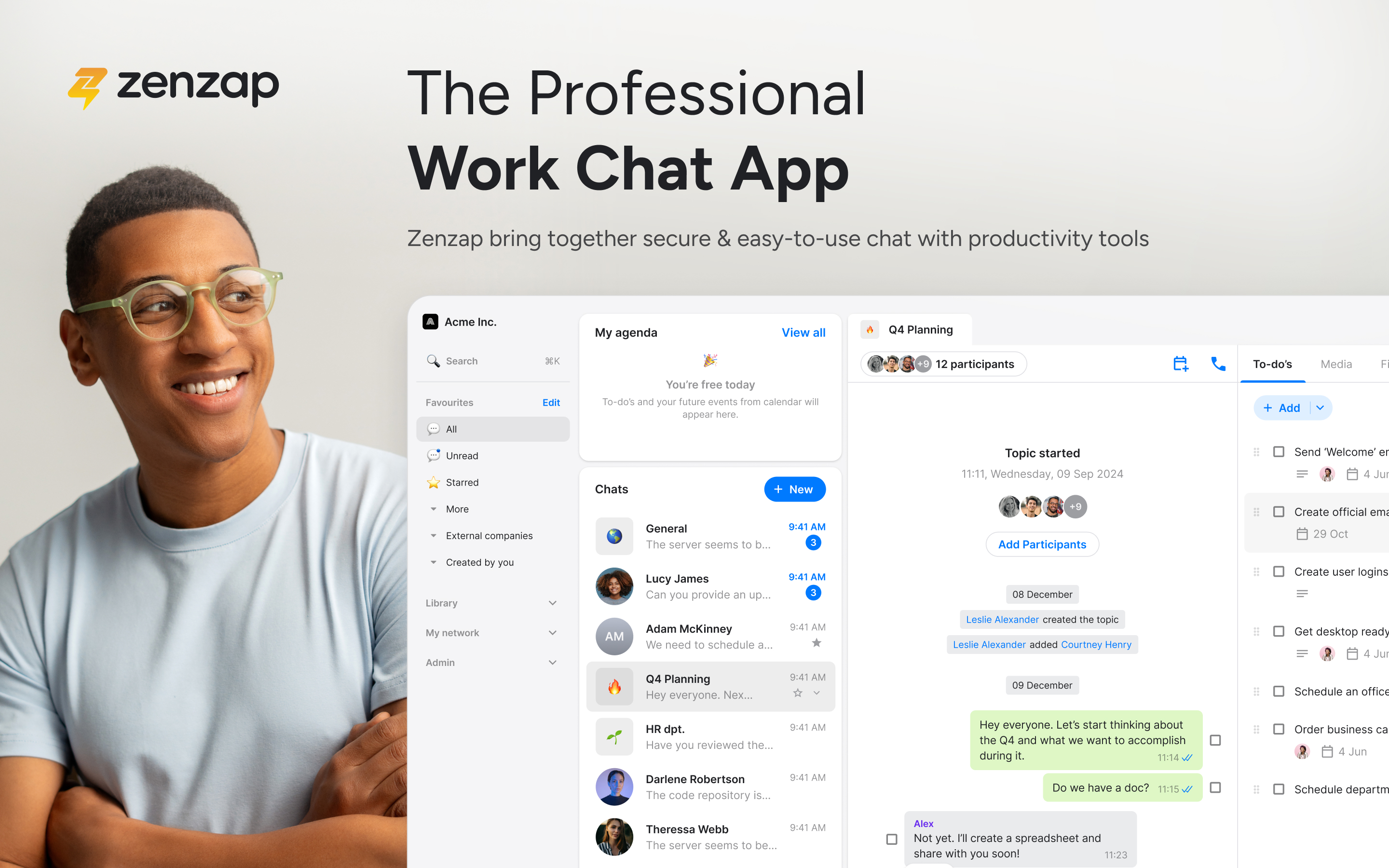 Zenzap: Professional Work Chat screenshot 21