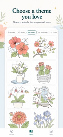 Quiet Bloom Coloring Screenshot 2 of 3