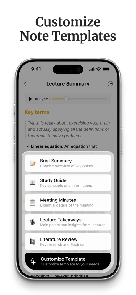 HyNote: AI Note Taker, Summary screenshot 4