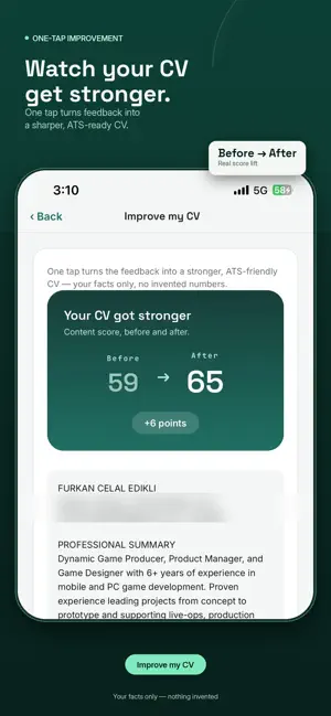 CV Fixer: ATS Resume Checker screenshot 2