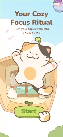 Meowchi: Cute Cat Focus Timer iPhone screenshot 1