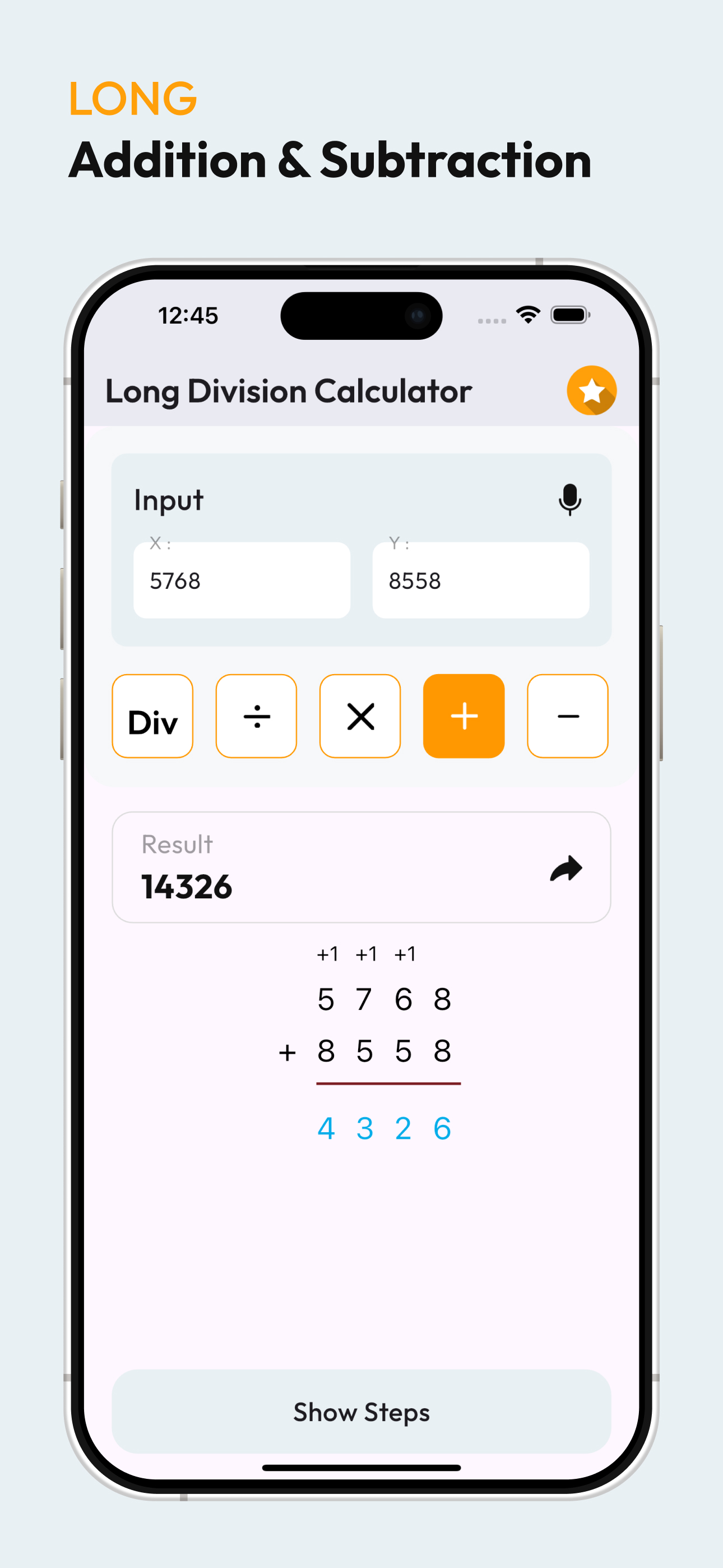 Long Division Calculators