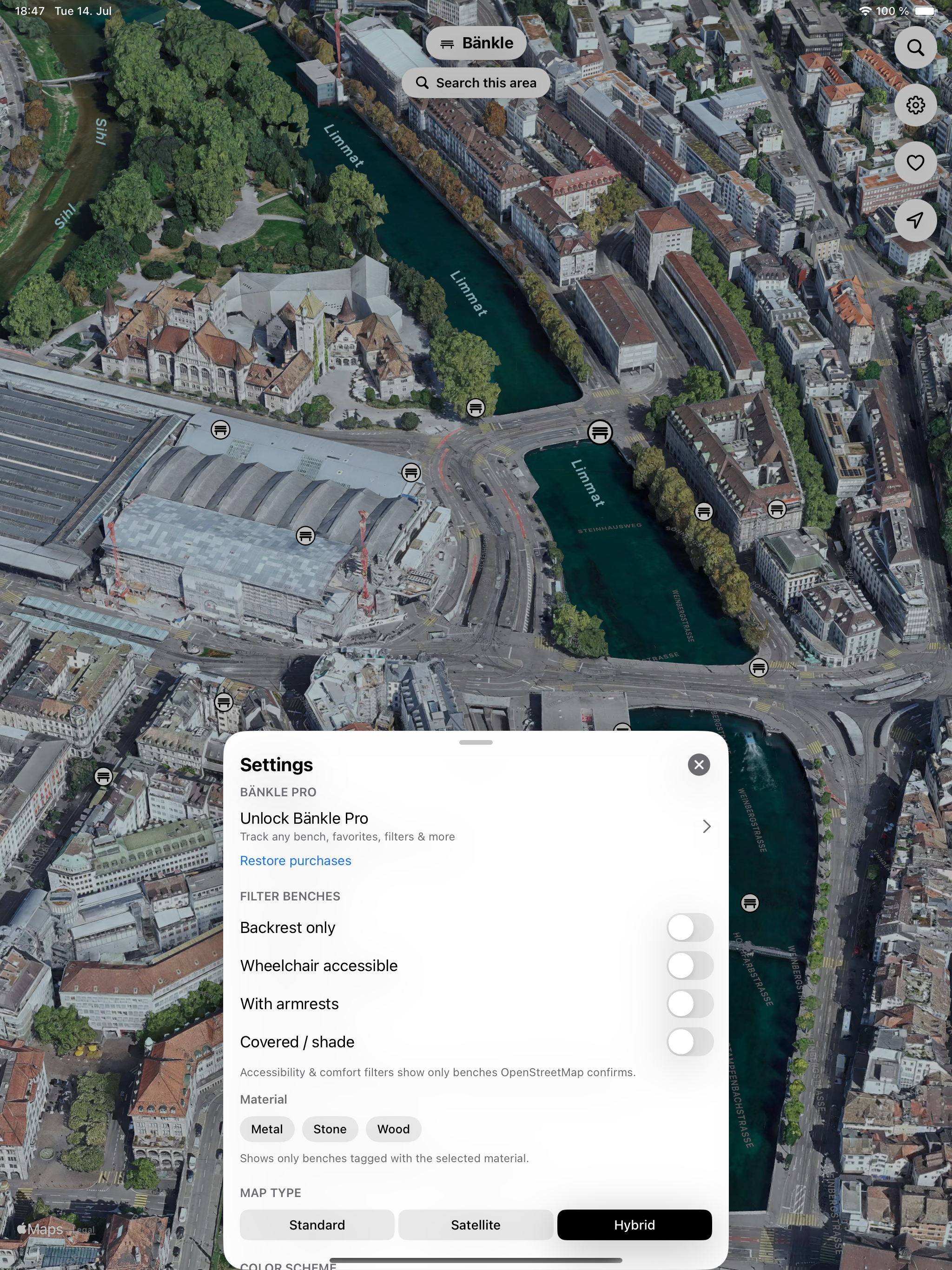 Bänkle – Bench & Rest Finder screenshot 15