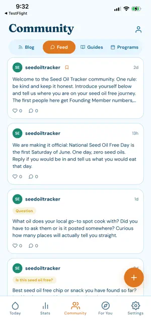 Seed Oil Tracker screenshot 1
