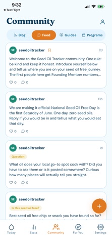 Seed Oil Tracker Screenshot 1 of 5