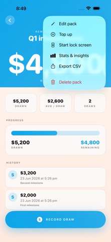Punchpack: Prepaid Tracker Screenshot 5 of 6