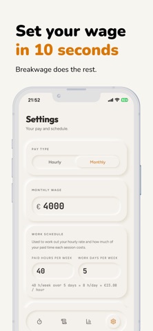 Breakwage: Paid Time Tracker Screenshot 6 of 6