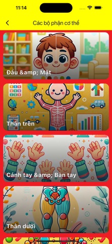Learning Vietnames Body Parts screenshot