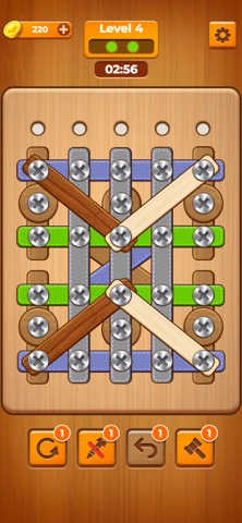 Wood Puzzle - Bolts And Screwのおすすめ画像5