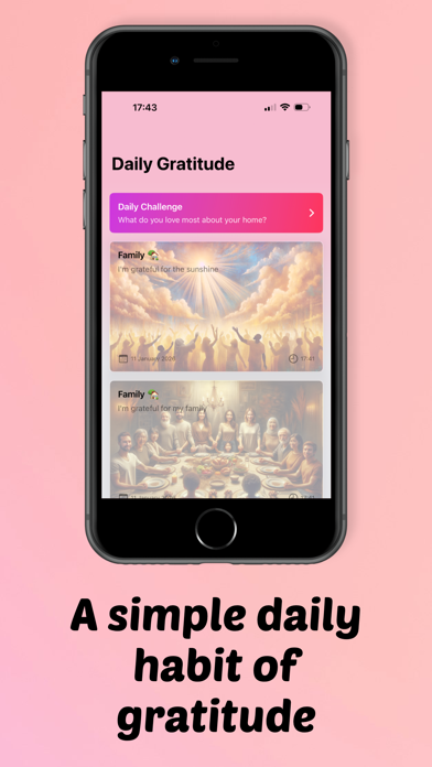 Lumi: Gratitude Journal Widget iPhone screenshot 2 - Health & Fitness app