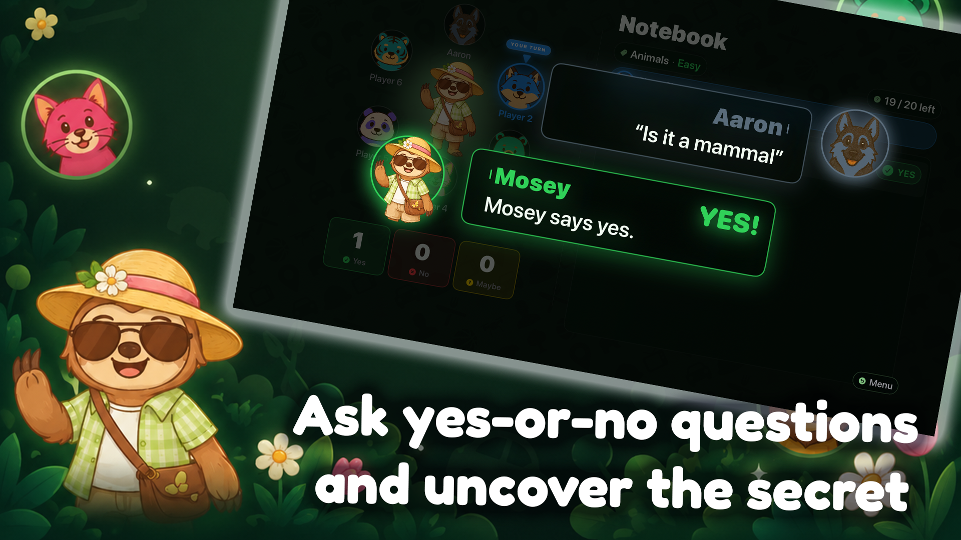 20 Questions: Word Trivia Game