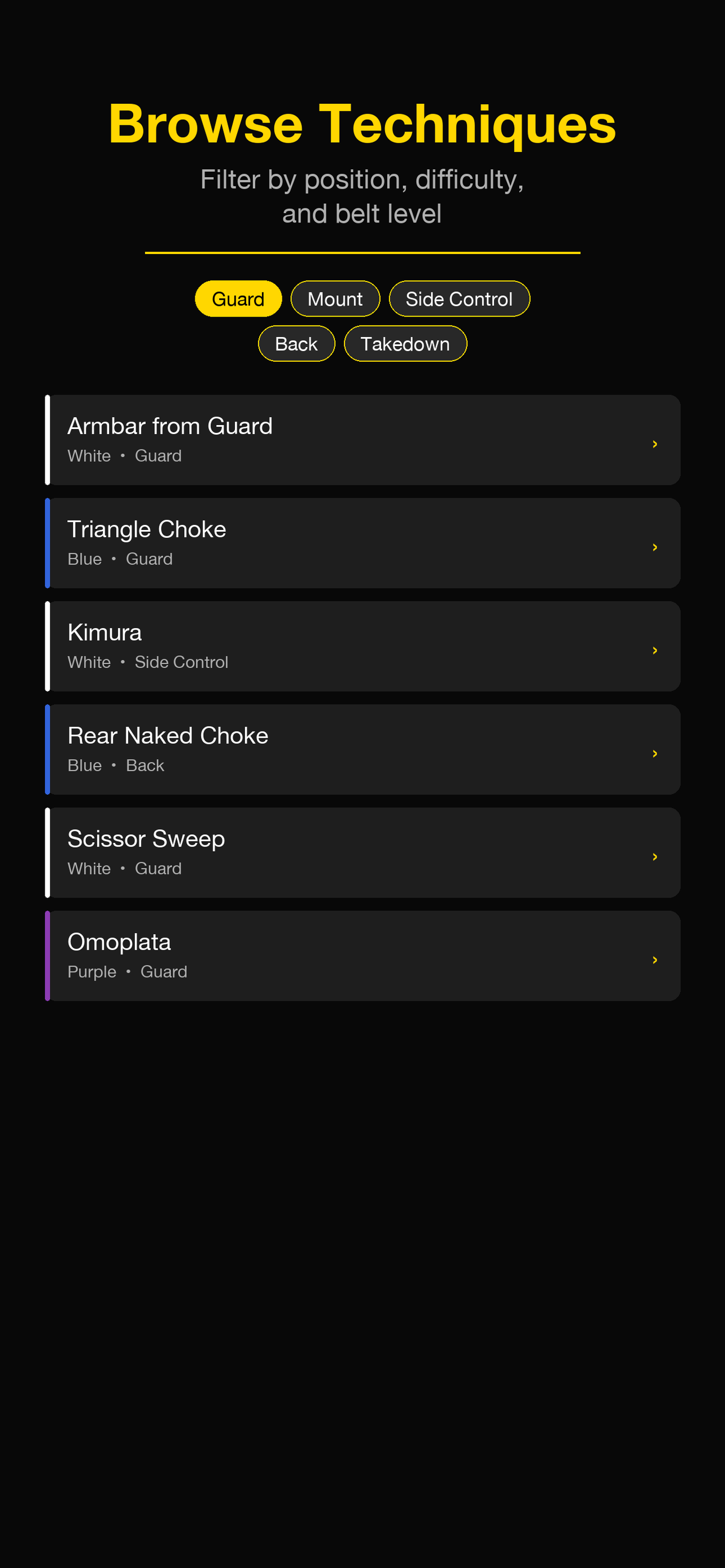 BJJ Techniques - Jiu Jitsu screenshot 4