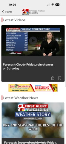 KOMU 8 News screenshot