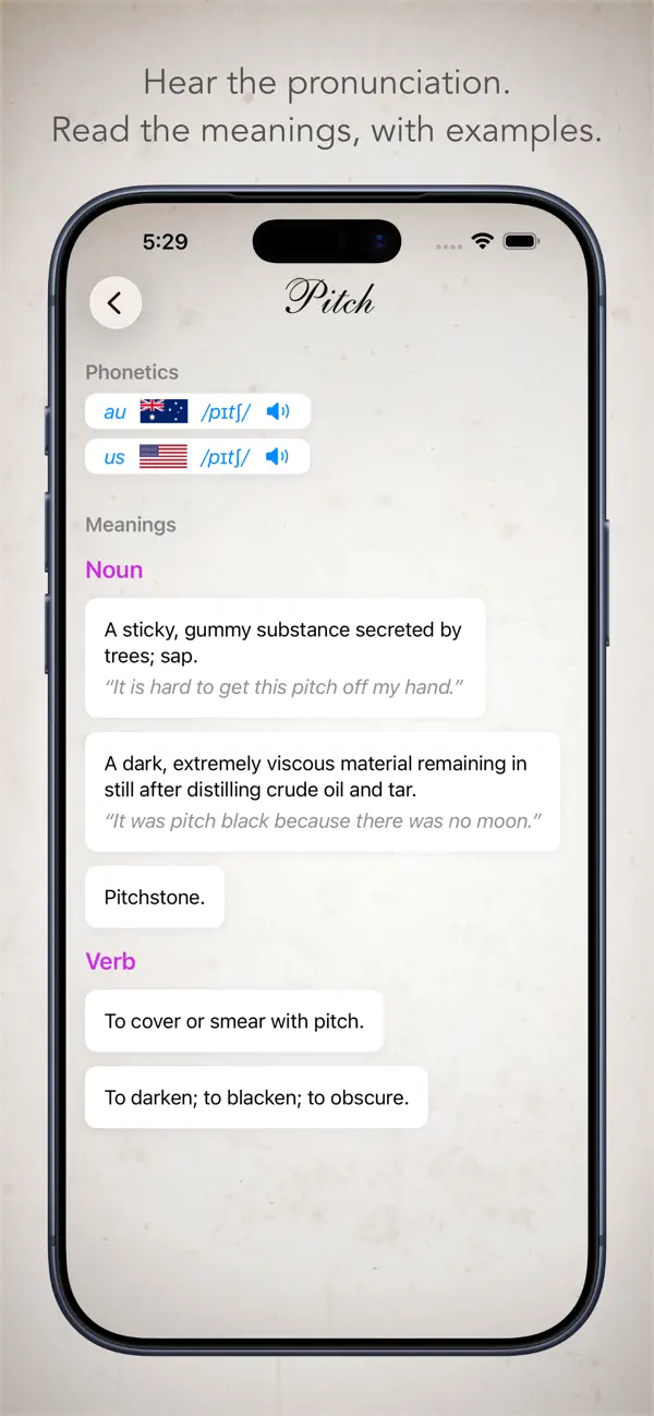 #3. Pretty Dictionary (iOS) By: Craig Grummitt