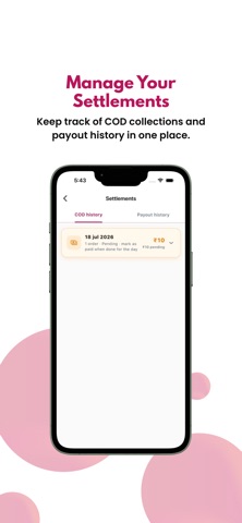 Zapta Delivery Partner iPhone screenshot