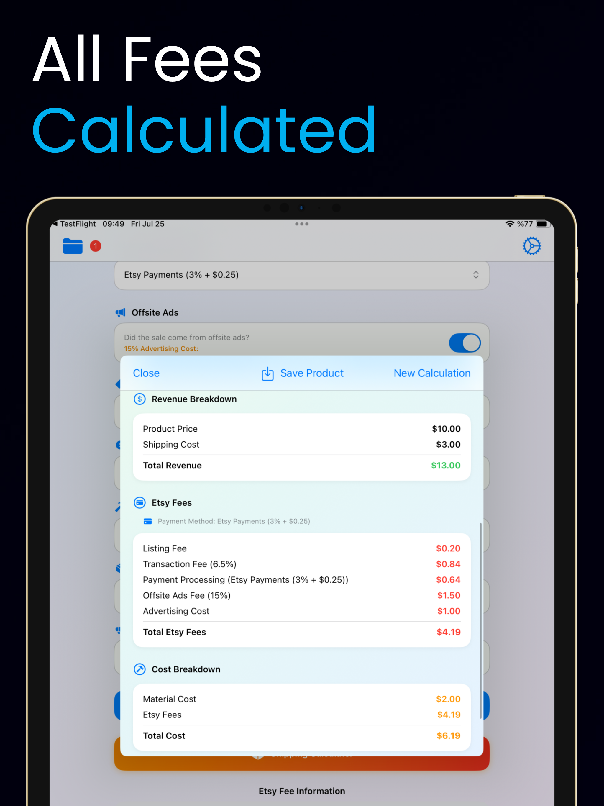 Expy Profit Calculator screenshot 9