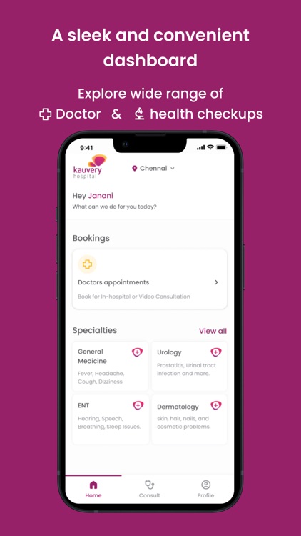 Kauvery Kare: Patient App