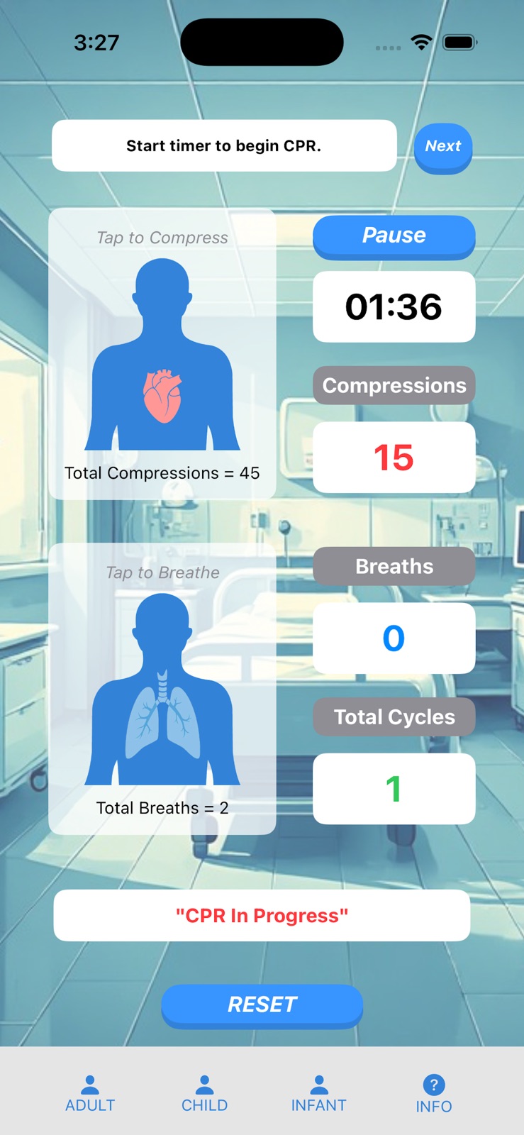 CPR-Simulator iphone screenshot 2