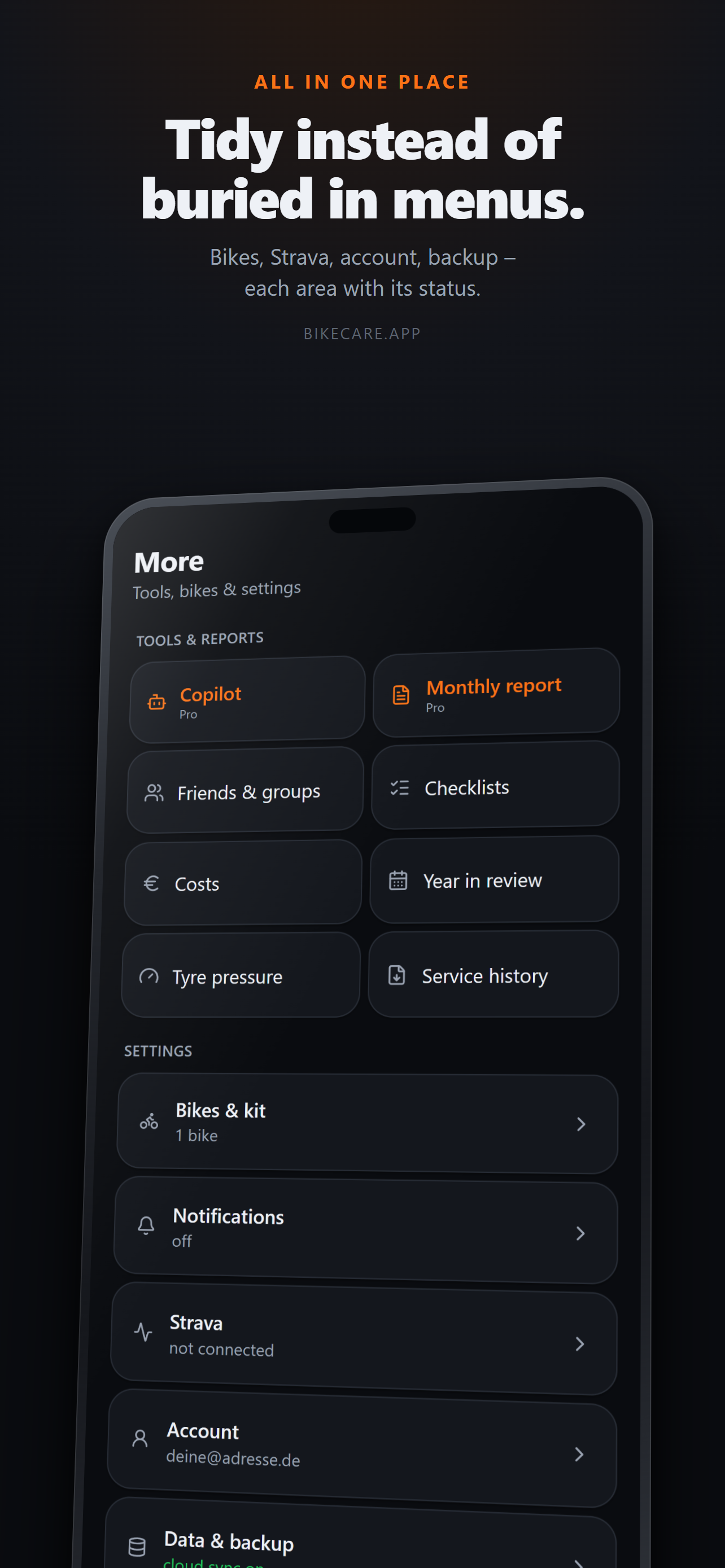 BikeCare - Bike Maintenance screenshot 8