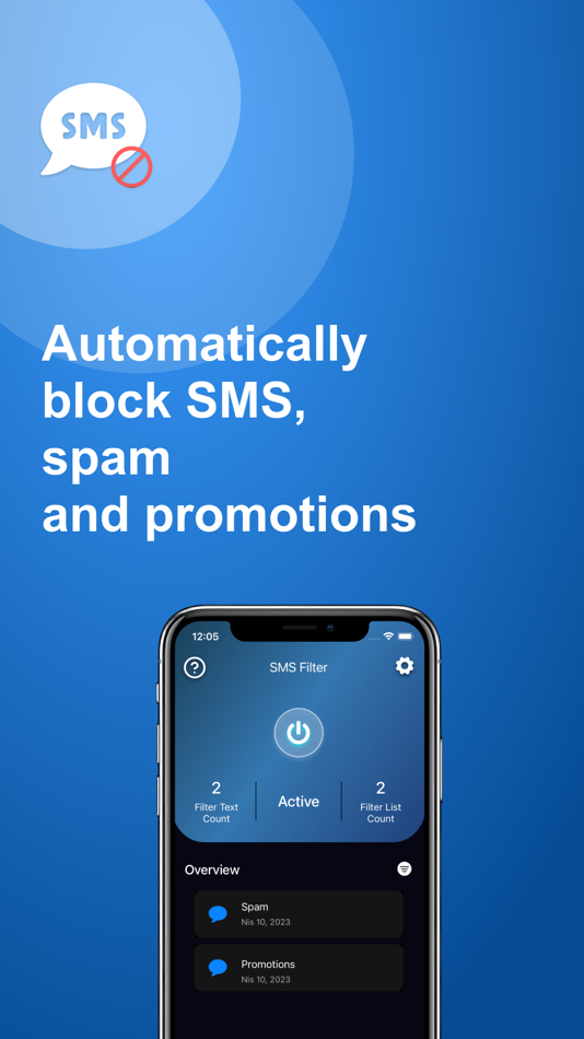#1. Spam Text Blocker: SMS Message (iOS) Által: Sunshine Software Labs